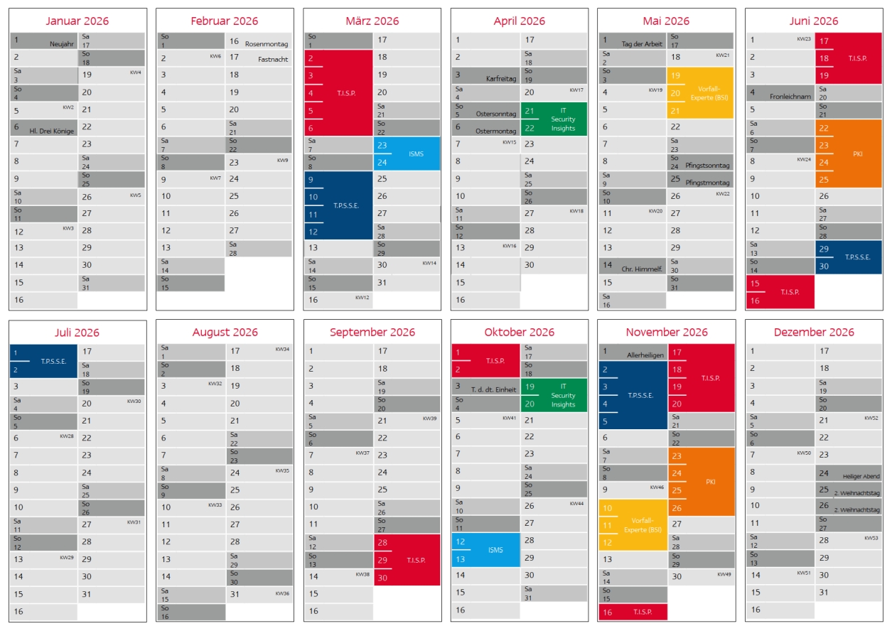 Seminarkalender 2026